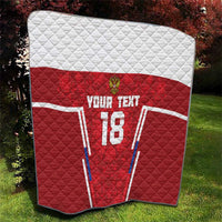 Custom Russia Football Quilt Red Eagle Spirit - Wonder Print Shop