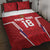Custom Russia Football Quilt Bed Set Red Eagle Spirit - Wonder Print Shop