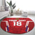 Custom Russia Football Round Carpet Red Eagle Spirit - Wonder Print Shop