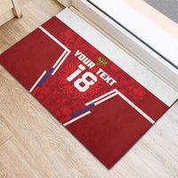 Custom Russia Football Rubber Doormat Red Eagle Spirit - Wonder Print Shop