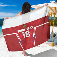 Custom Russia Football Sarong Red Eagle Spirit - Wonder Print Shop