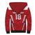 Custom Russia Football Sherpa Hoodie Red Eagle Spirit - Wonder Print Shop