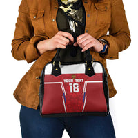 Custom Russia Football Shoulder Handbag Red Eagle Spirit - Wonder Print Shop
