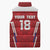 Custom Russia Football Sleeveless Puffer Jacket Red Eagle Spirit - Wonder Print Shop