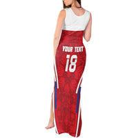 Custom Russia Football Tank Maxi Dress Red Eagle Spirit - Wonder Print Shop