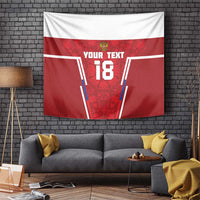 Custom Russia Football Tapestry Red Eagle Spirit - Wonder Print Shop