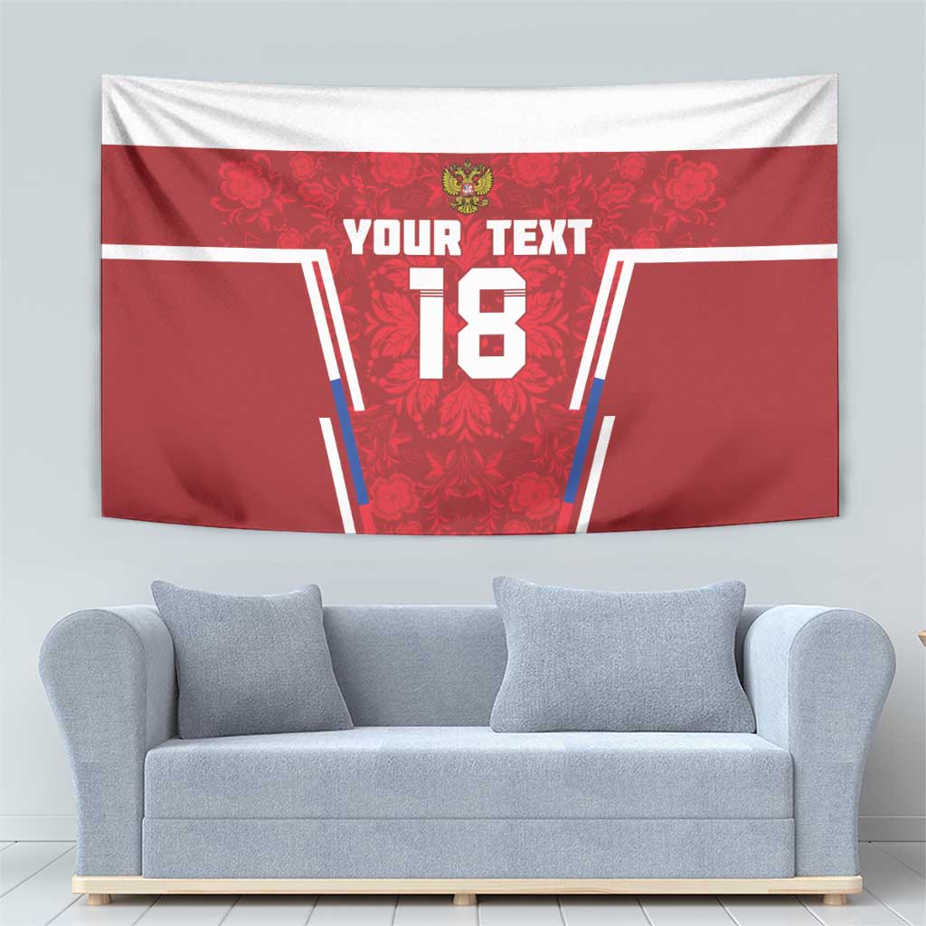 Custom Russia Football Tapestry Red Eagle Spirit - Wonder Print Shop