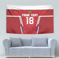 Custom Russia Football Tapestry Red Eagle Spirit - Wonder Print Shop