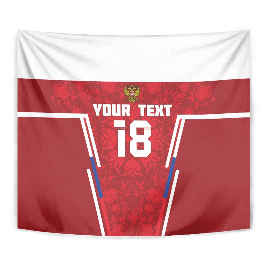 Custom Russia Football Tapestry Red Eagle Spirit - Wonder Print Shop