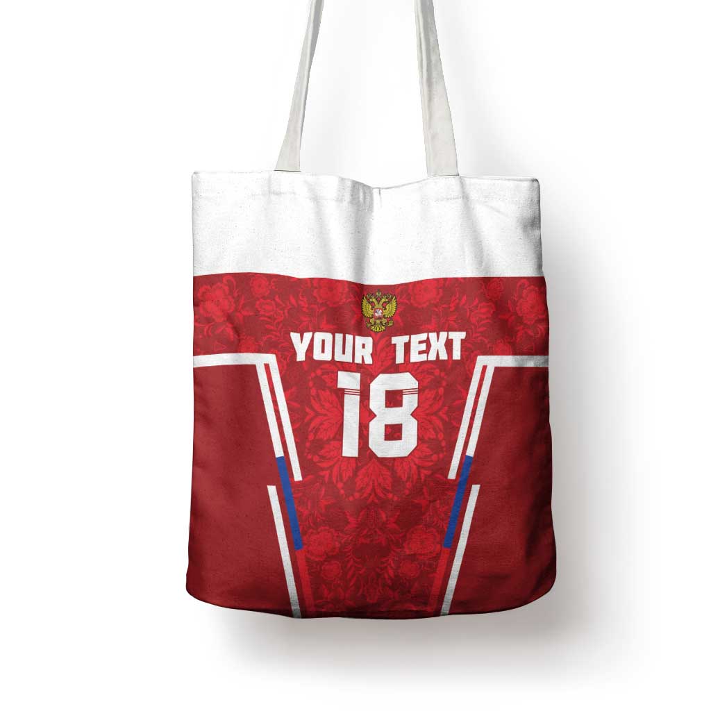 Custom Russia Football Tote Bag Red Eagle Spirit - Wonder Print Shop
