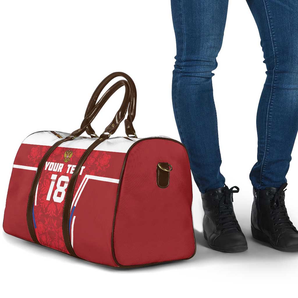 Custom Russia Football Travel Bag Red Eagle Spirit - Wonder Print Shop