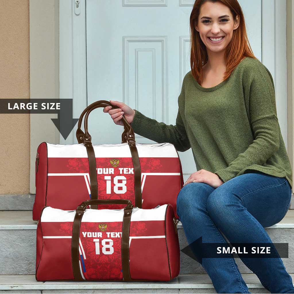 Custom Russia Football Travel Bag Red Eagle Spirit - Wonder Print Shop