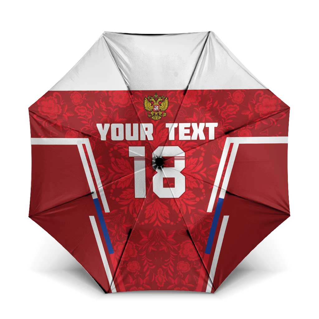 Custom Russia Football Umbrella Red Eagle Spirit - Wonder Print Shop