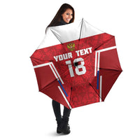 Custom Russia Football Umbrella Red Eagle Spirit - Wonder Print Shop