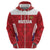 Custom Russia Football Zip Hoodie Red Eagle Spirit - Wonder Print Shop