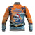 Cape Verde Christmas Baseball Jacket Shark Surfing Holiday Beach Style - Wonder Print Shop