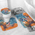 Cape Verde Christmas Bathroom Set Shark Surfing Holiday Beach Style - Wonder Print Shop