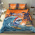 Cape Verde Christmas Bedding Set Shark Surfing Holiday Beach Style - Wonder Print Shop