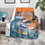 Cape Verde Christmas Blanket Shark Surfing Holiday Beach Style - Wonder Print Shop