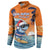 Cape Verde Christmas Button Sweatshirt Shark Surfing Holiday Beach Style - Wonder Print Shop