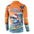 Cape Verde Christmas Button Sweatshirt Shark Surfing Holiday Beach Style - Wonder Print Shop