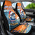 Cape Verde Christmas Car Seat Cover Shark Surfing Holiday Beach Style - Wonder Print Shop