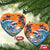 Cape Verde Christmas Ceramic Ornament Shark Surfing Holiday Beach Style - Wonder Print Shop
