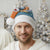 Cape Verde Christmas Santa Hat Shark Surfing Holiday Beach Style - Wonder Print Shop