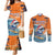 Cape Verde Christmas Couples Matching Mermaid Dress and Long Sleeve Button Shirt Shark Surfing Holiday Beach Style - Wonder Print Shop