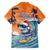 Cape Verde Christmas Family Matching Puletasi and Hawaiian Shirt Shark Surfing Holiday Beach Style - Wonder Print Shop