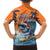 Cape Verde Christmas Family Matching Short Sleeve Bodycon Dress and Hawaiian Shirt Shark Surfing Holiday Beach Style - Wonder Print Shop