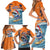 Cape Verde Christmas Family Matching Short Sleeve Bodycon Dress and Hawaiian Shirt Shark Surfing Holiday Beach Style - Wonder Print Shop