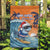 Cape Verde Christmas Garden Flag Shark Surfing Holiday Beach Style - Wonder Print Shop