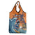 Cape Verde Christmas Grocery Bag Shark Surfing Holiday Beach Style - Wonder Print Shop