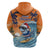 Cape Verde Christmas Hoodie Shark Surfing Holiday Beach Style - Wonder Print Shop