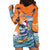 Cape Verde Christmas Hoodie Dress Shark Surfing Holiday Beach Style - Wonder Print Shop