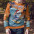 Cape Verde Christmas Ugly Christmas Sweater Shark Surfing Holiday Beach Style - Wonder Print Shop