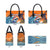 Cape Verde Christmas Leather Bag Shark Surfing Holiday Beach Style - Wonder Print Shop