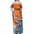 Cape Verde Christmas Off Shoulder Maxi Dress Shark Surfing Holiday Beach Style - Wonder Print Shop
