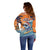 Cape Verde Christmas Off Shoulder Sweater Shark Surfing Holiday Beach Style - Wonder Print Shop