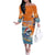 Cape Verde Christmas Off The Shoulder Long Sleeve Dress Shark Surfing Holiday Beach Style - Wonder Print Shop
