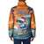 Cape Verde Christmas Padded Jacket Shark Surfing Holiday Beach Style - Wonder Print Shop