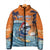 Cape Verde Christmas Padded Jacket Shark Surfing Holiday Beach Style - Wonder Print Shop