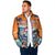 Cape Verde Christmas Padded Jacket Shark Surfing Holiday Beach Style - Wonder Print Shop
