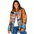 Cape Verde Christmas Padded Jacket Shark Surfing Holiday Beach Style - Wonder Print Shop