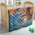 Cape Verde Christmas Quilt Shark Surfing Holiday Beach Style - Wonder Print Shop