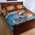 Cape Verde Christmas Quilt Bed Set Shark Surfing Holiday Beach Style - Wonder Print Shop