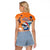 Cape Verde Christmas Raglan Cropped T Shirt Shark Surfing Holiday Beach Style - Wonder Print Shop