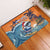 Cape Verde Christmas Rubber Doormat Shark Surfing Holiday Beach Style - Wonder Print Shop