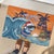 Cape Verde Christmas Rubber Doormat Shark Surfing Holiday Beach Style - Wonder Print Shop